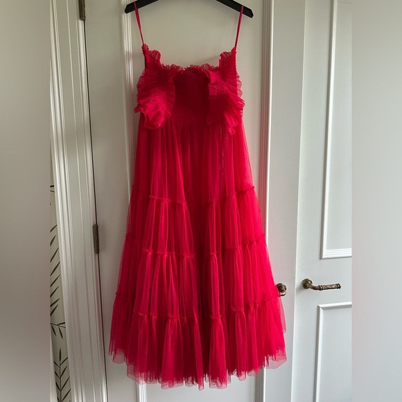 Hill House Ellie Nap Dress. Collectors Edition Red Tulle. L. NWT. - Picture 11 of 11